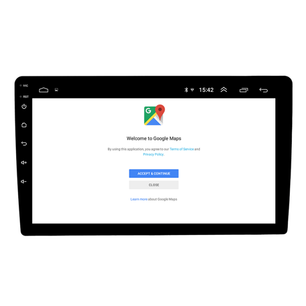 大画面アンドロイドナビ Google設定画面