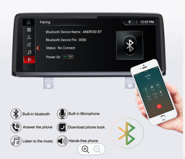 BMWカーナビ交換後Bluetoothが使えます。