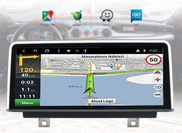 BMWカーナビ交換後のMAPアプリ