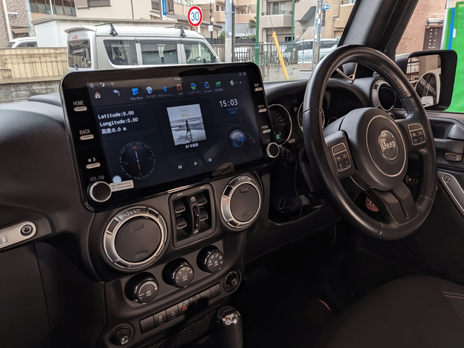 ジープ(JEEP) ラングラー専用ハイテックナビ (2010-2017)|取り付け方法 (Android/CarPlay) |【完全パッケージ】 |  【公式】テスラナビ、アンドロイドナビはあとづけ屋