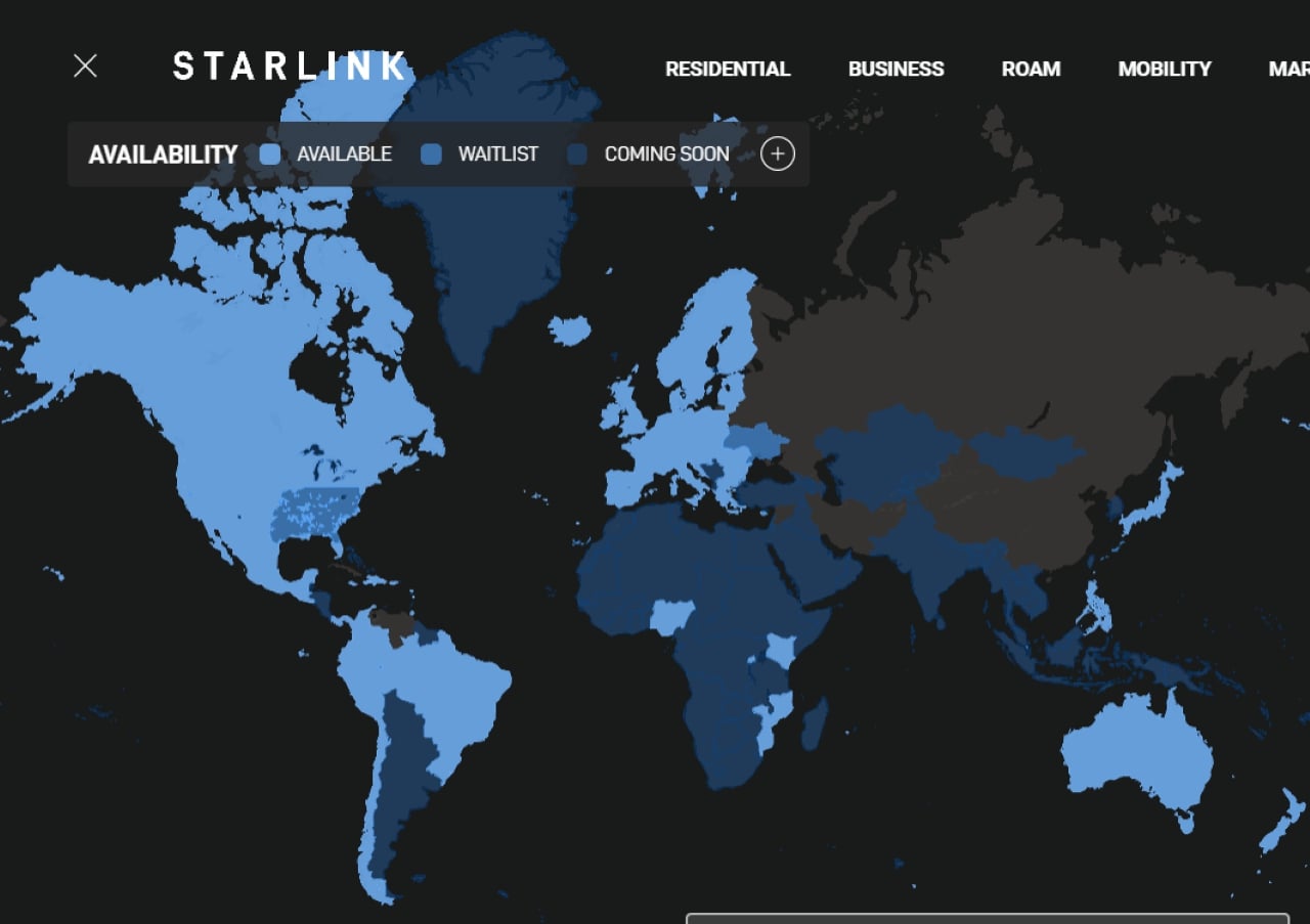 スターリンク（Starlink）-サービスエリア