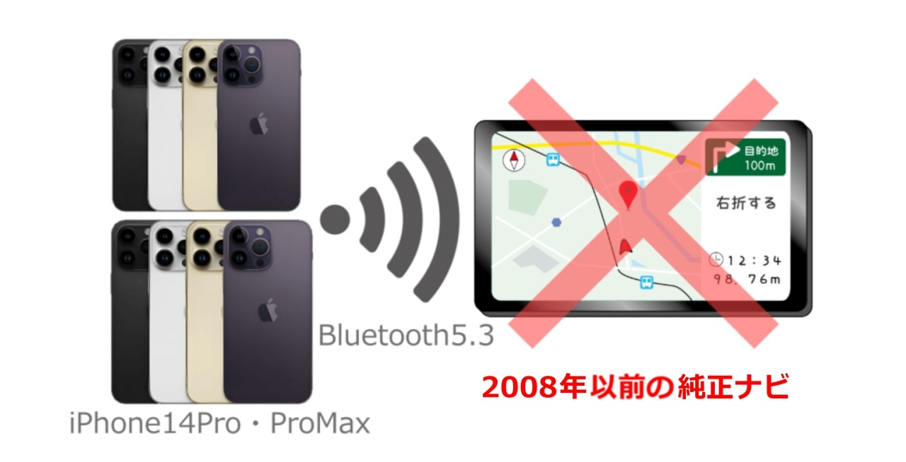 ポルシェのブルートゥース（Bluetooth） -2008年以前のモデルはiPhone 14とBluetooth接続できない
