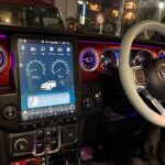 ジープラングラーJL（2018-2023）用ハイテックナビ -取付状態紹介画像