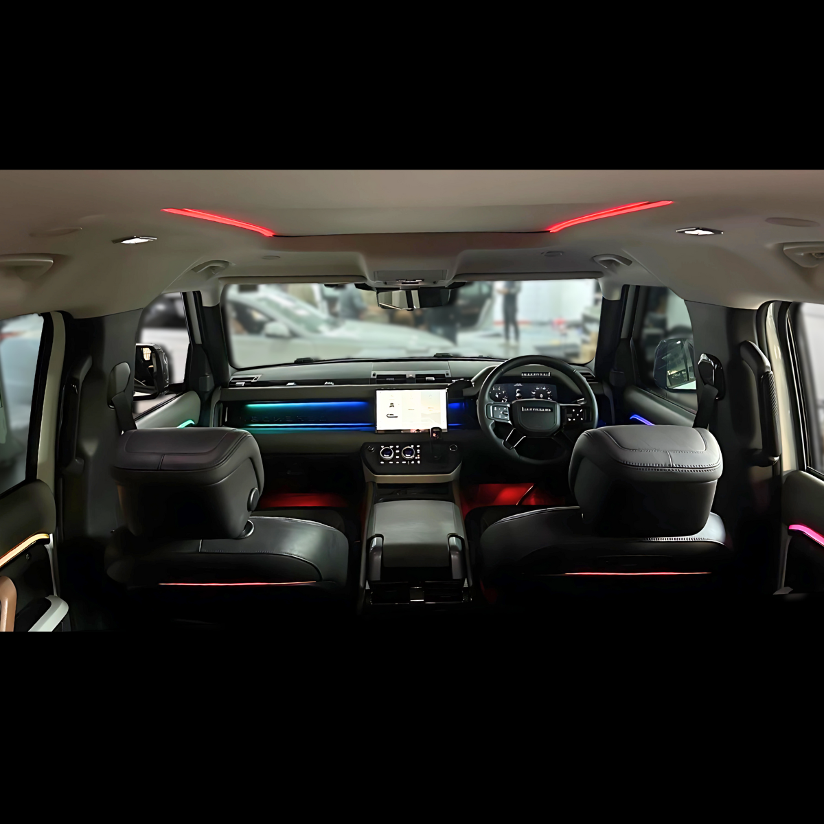 ディフェンダー L663専用 64色アンビエントライト|国内先行・夜の内装を美しく演出 - 画像 (12)