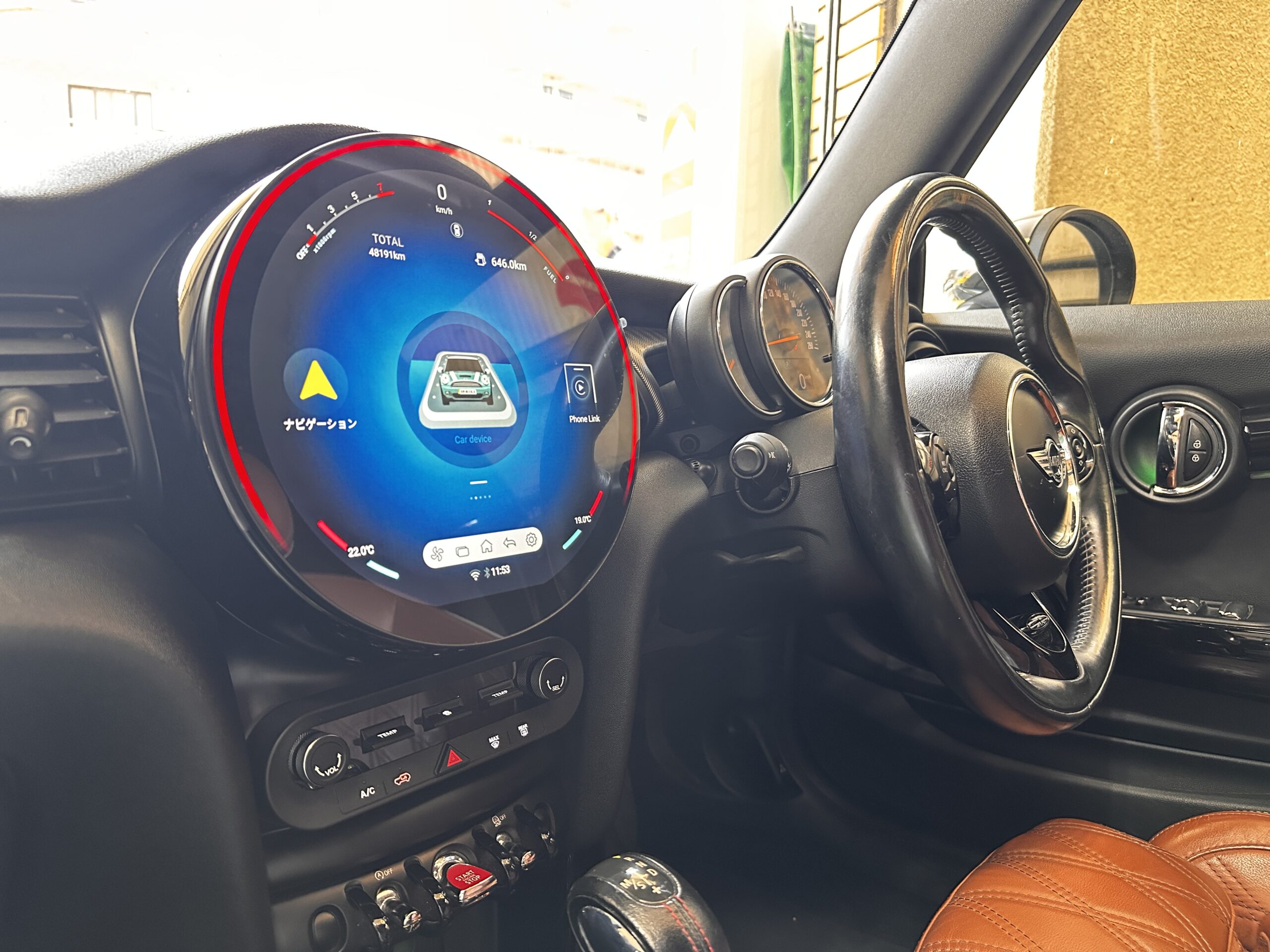 ミニF型 ナビ交換 アフター