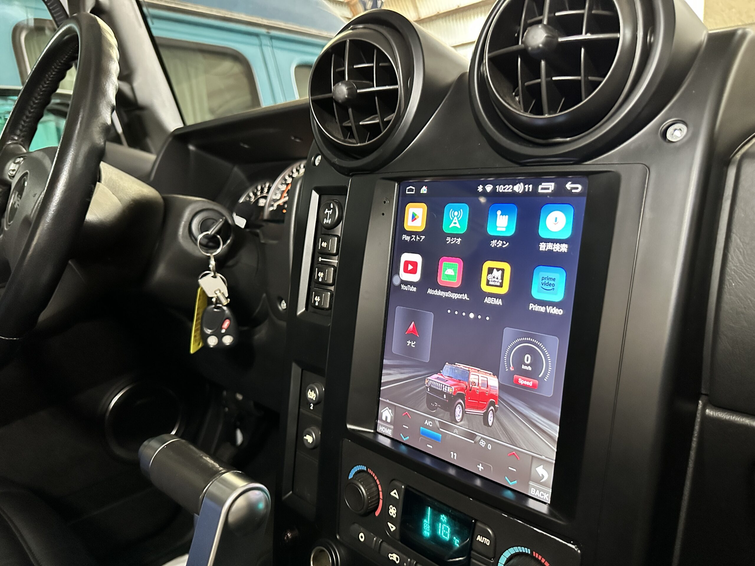 ハマーH2 Androidナビ取付 施工後