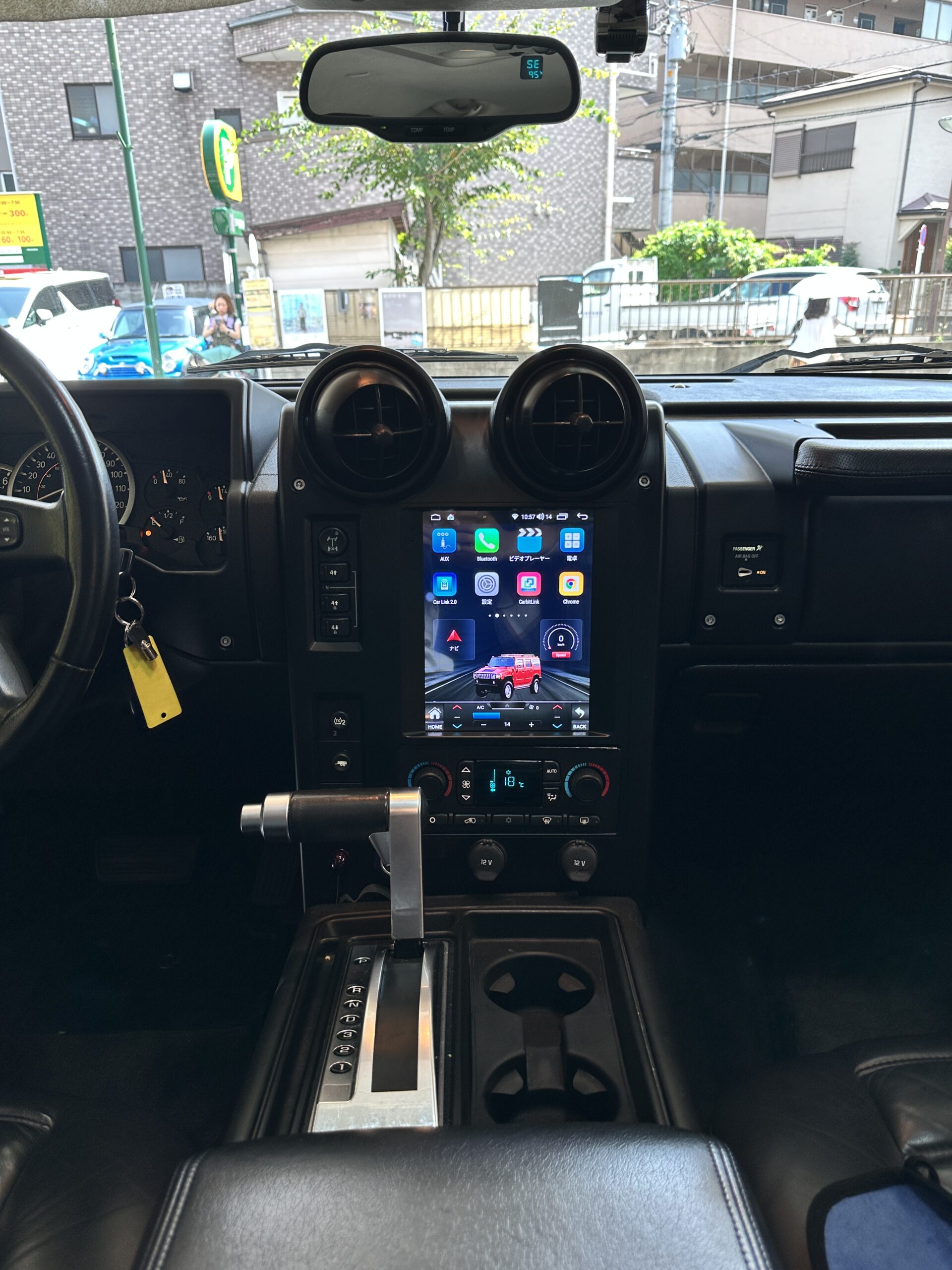 ハマーH2 Androidナビ施工写真 12