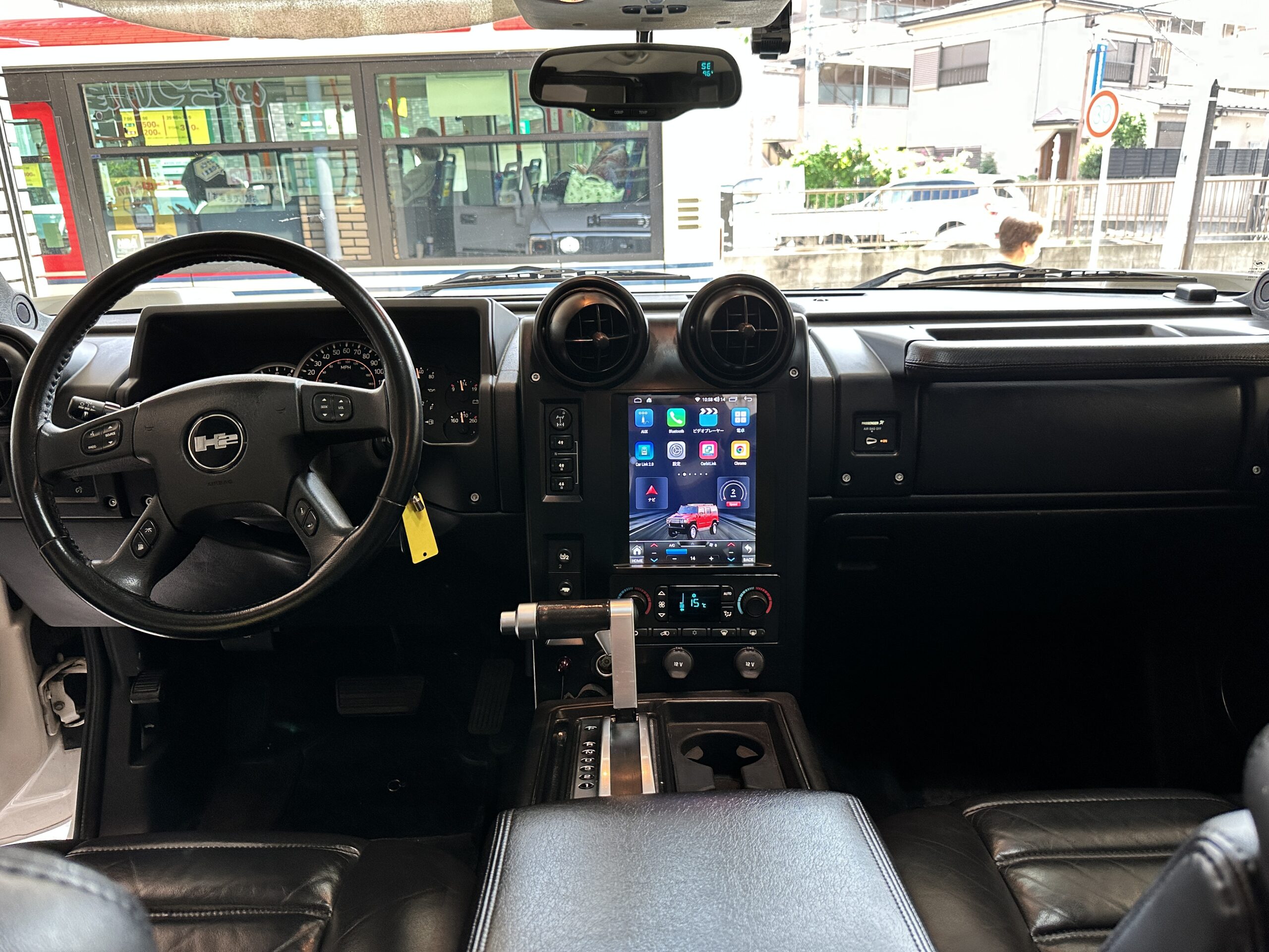 ハマーH2 Androidナビ施工写真 14