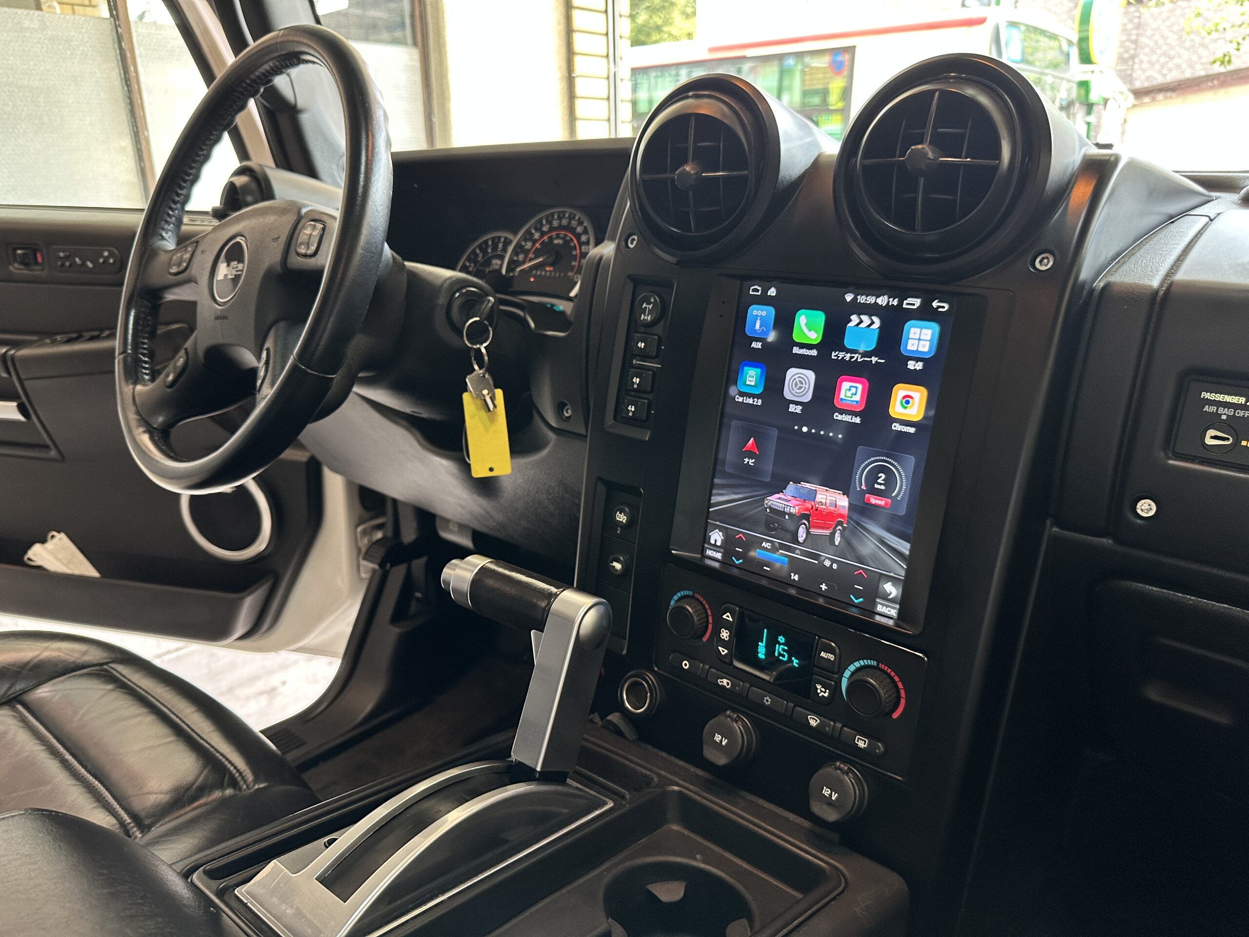 ハマーH2 Androidナビ施工写真 18