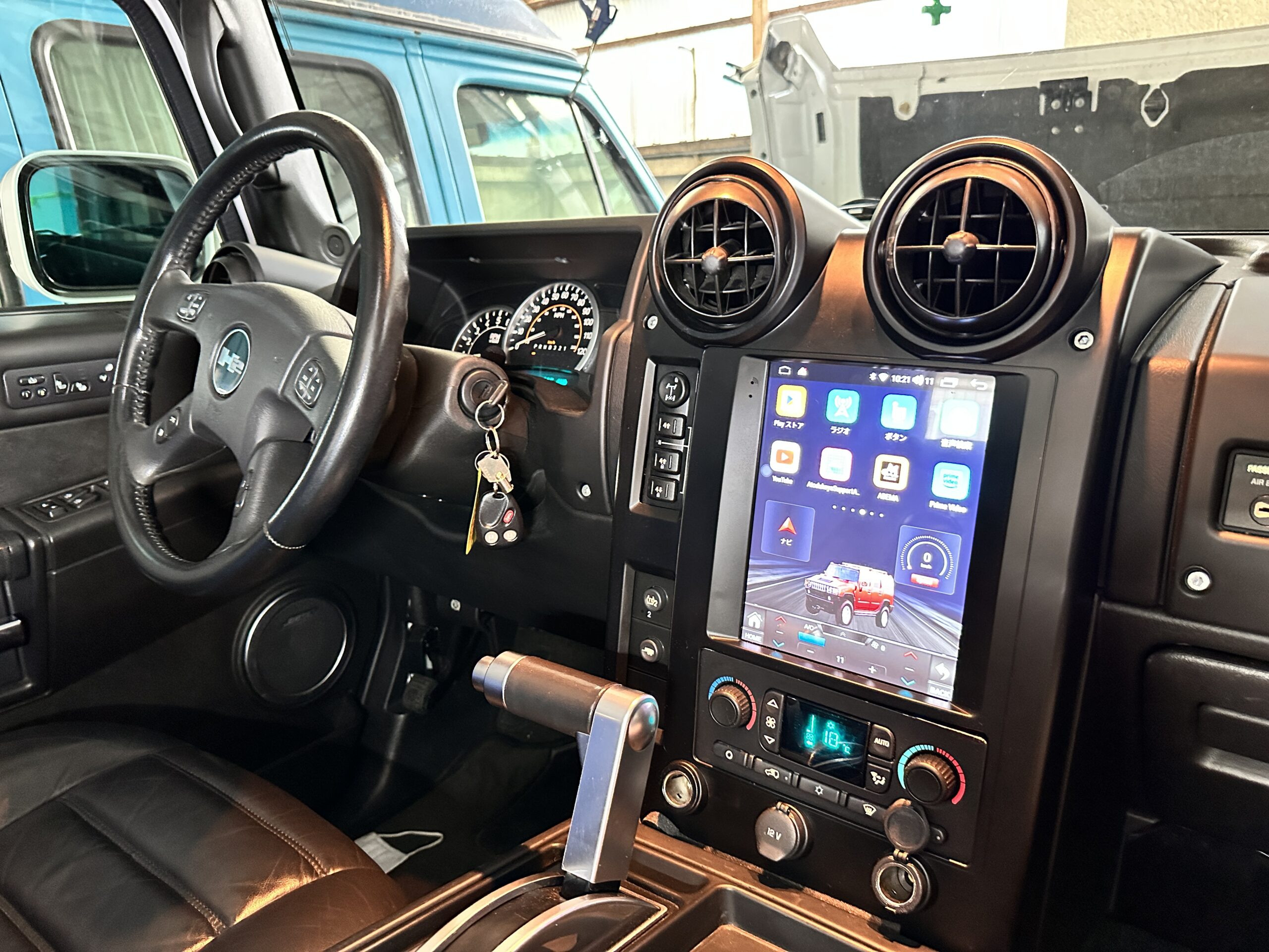 ハマーH2 Androidナビ施工写真 19