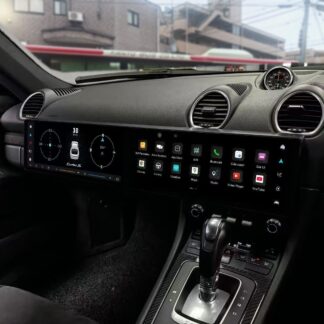 ポルシェ ケイマン ナビ交換 後｜左右2画面ツインモニターのAndroidアプリ画面