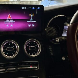 W205 ナビ交換後 アンドロイドナビのワイド画面